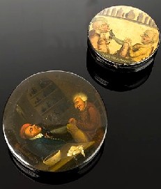 Snuff boxes with Tooth Extraction